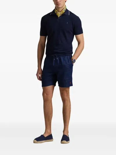 Polo Ralph Lauren Comfortable Shorts Featuring Elastic Waistband In Blue