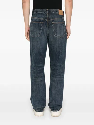 Jeanerica Logo-patch Jeans In Blue