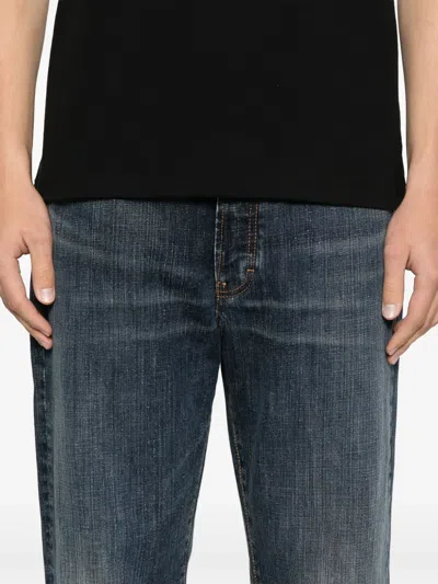 Jeanerica Logo-patch Jeans In Blue
