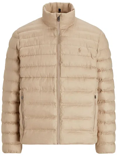 Polo Ralph Lauren Polo Pony-embroidered Jacket In Neutrals