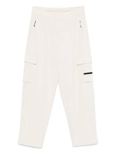 Ea7 Cargo Track Pants In Neutrals