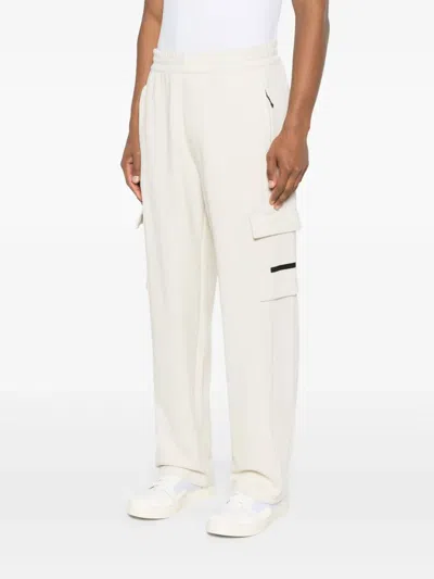 Ea7 Cargo Track Pants In Neutrals
