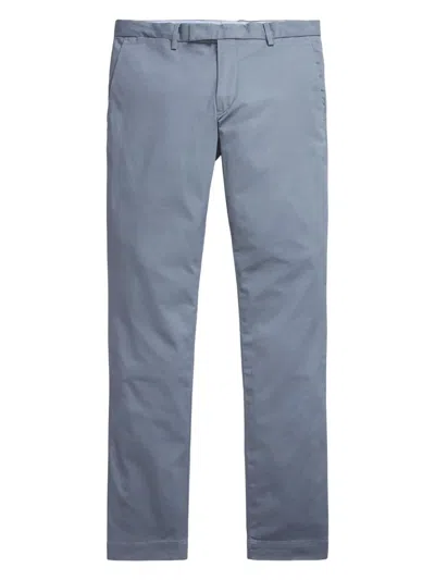 Polo Ralph Lauren Stretch Slim Fit Cotton Pants In Blue