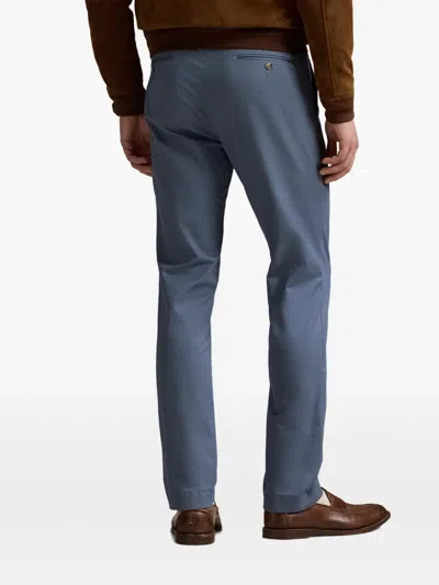 Polo Ralph Lauren Stretch Slim Fit Cotton Pants In Blue