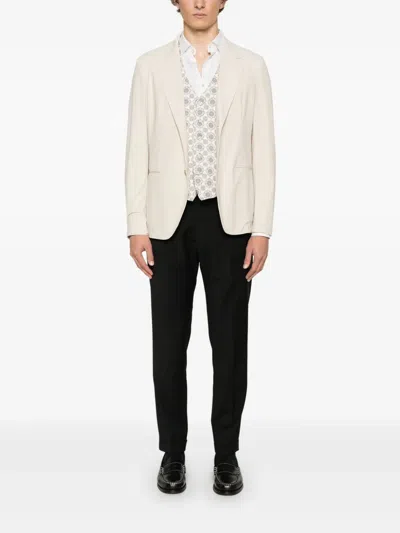 Eraldo Peak-lapels Blazer In Neutrals
