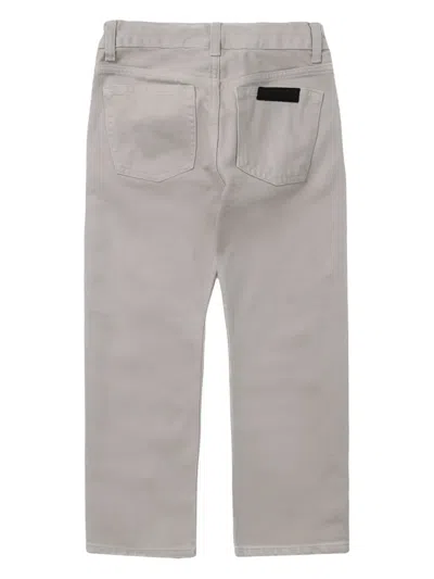 Essentials Logo-patch Jeans In Grey