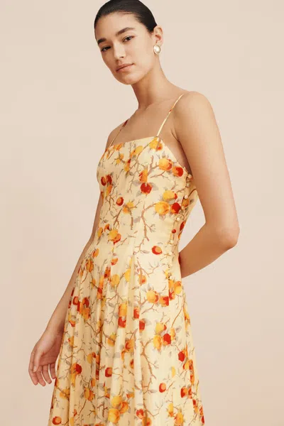 The Posse Paloma Maxi Dress In Citrus Floral