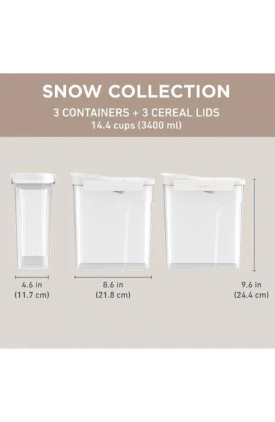 Bentgo 3-piece Food Storage Container Set In Snow