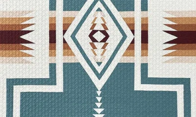 Pendleton Harding Pieced Cotton Quilt & Sham Set In Slate