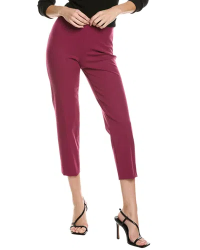 Piazza Sempione Audrey Wool-blend Pant In Purple