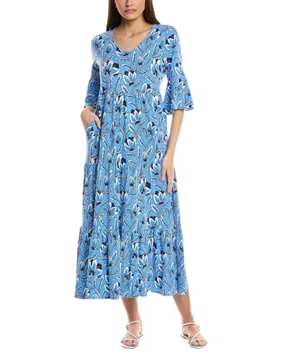 Duffield Lane Cordelia Midi Dress In Blue