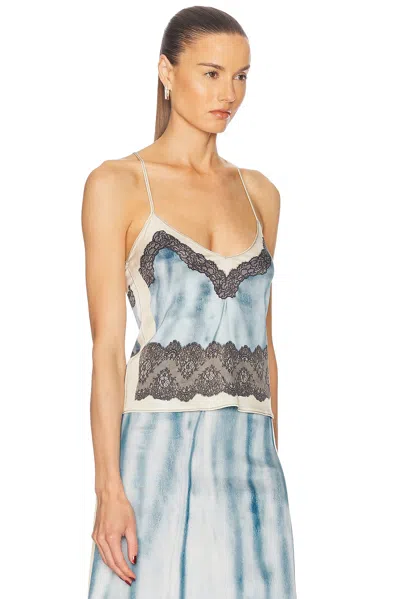Diesel V-neck Camisole Top In Blue
