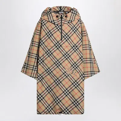 Burberry Vintage Check Zipped Poncho