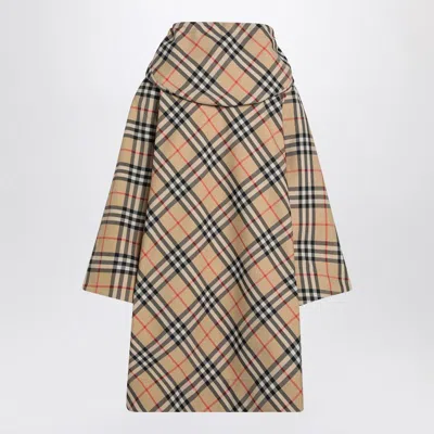 Burberry Vintage Check Zipped Poncho