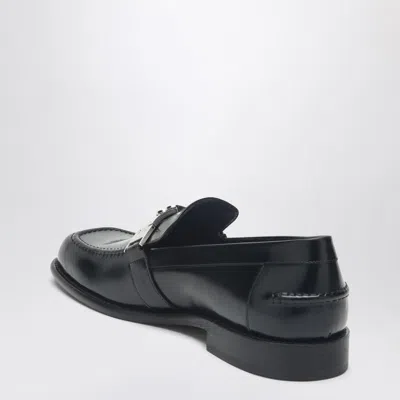 Burberry Mocassino Tower Black In Leather Women