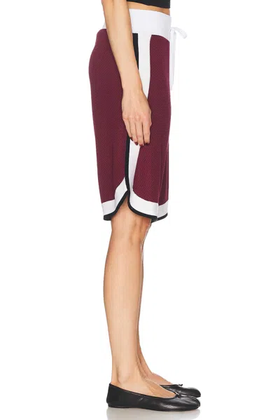 Wales Bonner Rio Short In Bordeaux