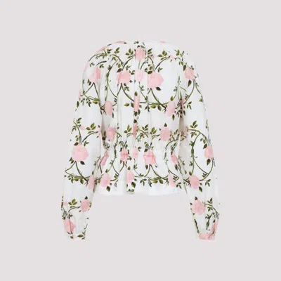 Giambattista Valli Floral Long-sleeved Blouse In Multicolour