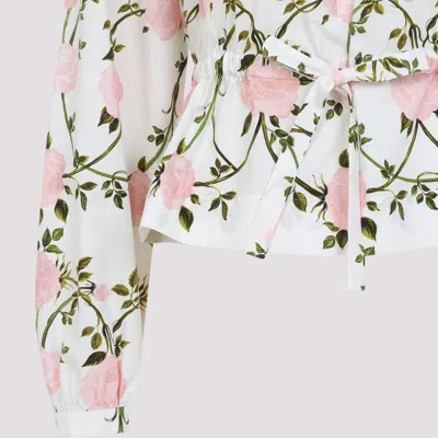Giambattista Valli Floral Long-sleeved Blouse In Multicolour