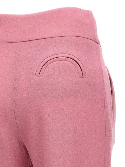 Blazé Milano Cool & Easy Pleat-detail Virgin Wool Trousers In Pink