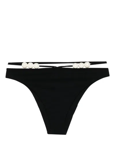 Magda Butrym Pearl Bikini Bottom In Black