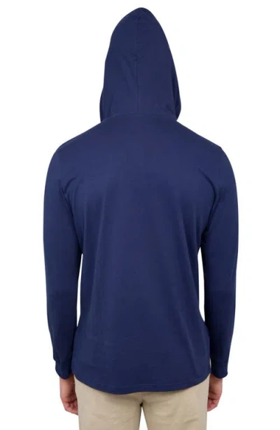 Construct Solid Hoodie In Navy