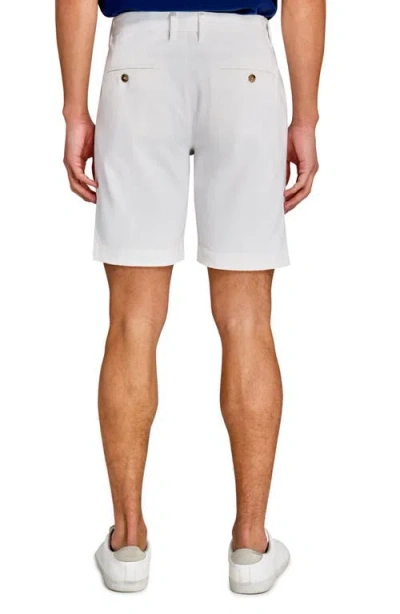 Construct Solid Short Flat Front In White
