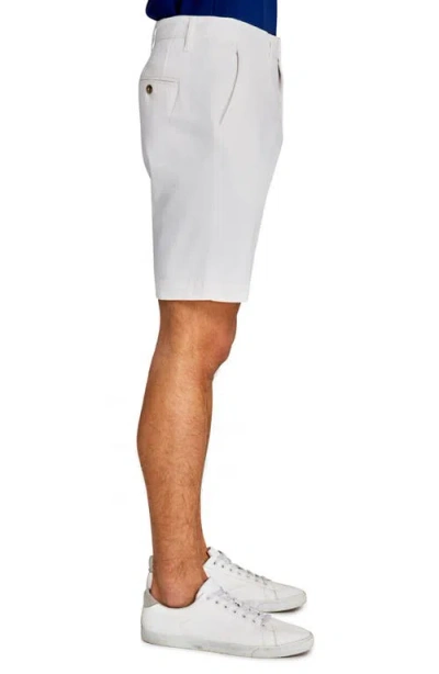 Construct Solid Short Flat Front In White