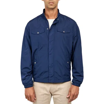 Construct Solid Hybrid Field Jacket In Navy