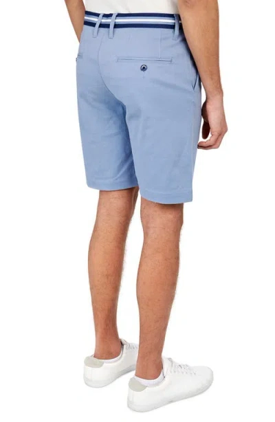 Construct Solid Shorts In Chambray/blue
