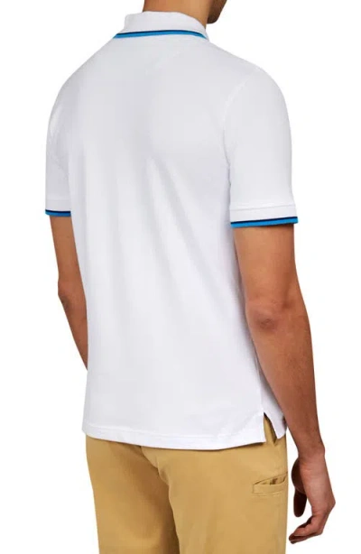Construct Solid Pique Polo In White