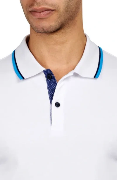 Construct Solid Pique Polo In White