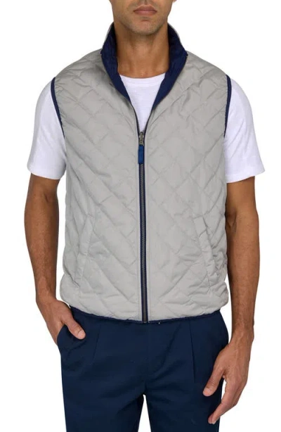 Construct Solid Reversible Vest In Navy