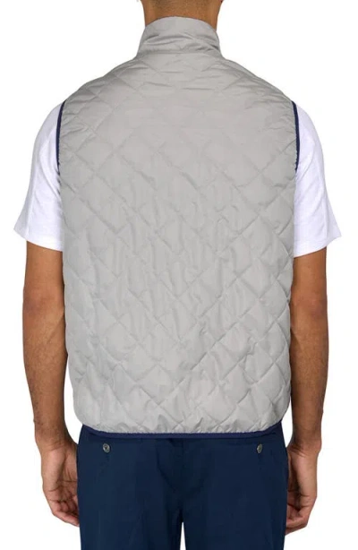 Construct Solid Reversible Vest In Navy