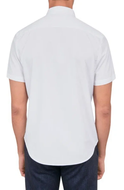 Construct Solid Shirt Short Sleeve In White