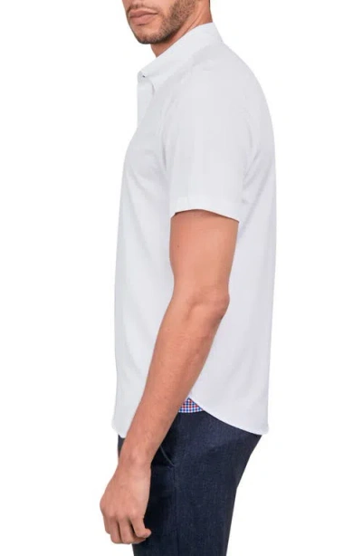 Construct Solid Shirt Short Sleeve In White