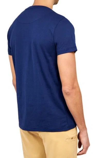 Construct Solid Crew T-shirt In Navy