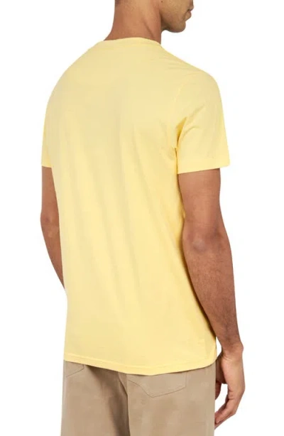 Construct Solid Crew T-shirt In Yellow