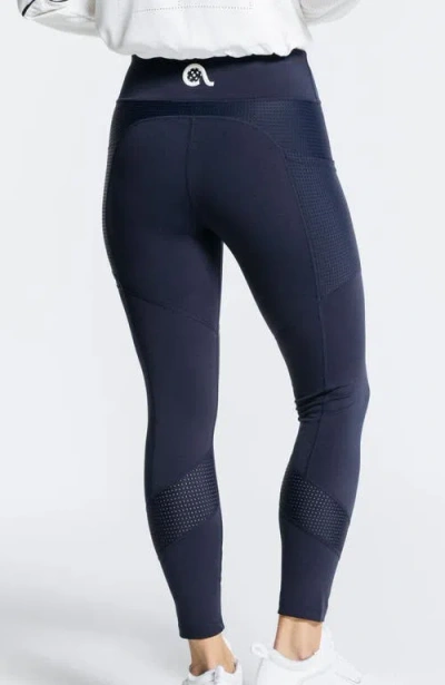 Avi Jen's Pickleball Leggings In Sapphire Blue