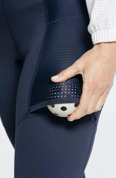 Avi Jen's Pickleball Leggings In Sapphire Blue