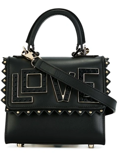 Shop Les Petits Joueurs 'love' Studded Small Tote