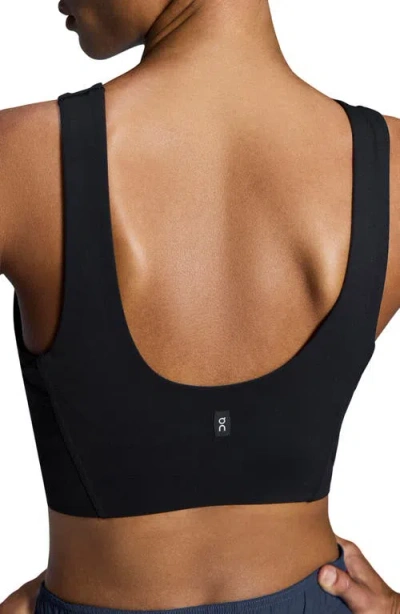 On Core 2-in-1 Crop Performance Tank In Black