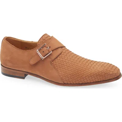 Mezlan Ayllon Monk Strap Loafer In Cognac