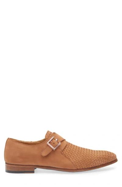 Mezlan Ayllon Monk Strap Loafer In Cognac