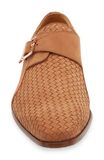 Mezlan Ayllon Monk Strap Loafer In Cognac