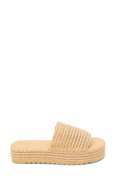 Coconuts By Matisse Del Mar Platform Slide Sandal In Camel