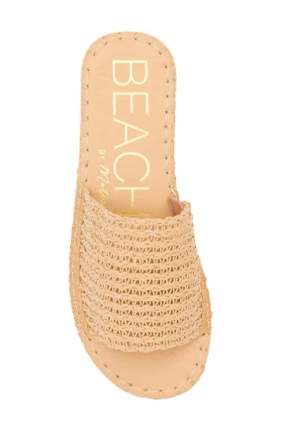 Coconuts By Matisse Del Mar Platform Slide Sandal In Camel