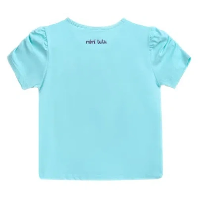 Mimi Tutu Peacock-appliqué T-shirt In Blue
