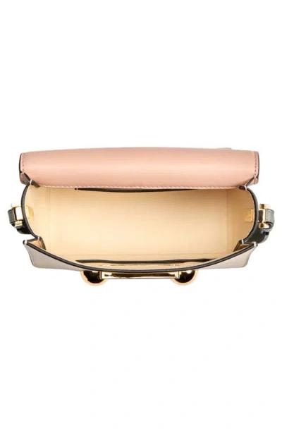 Marni Mini Trunkaroo Colorblock Leather Shoulder Bag In Neutral