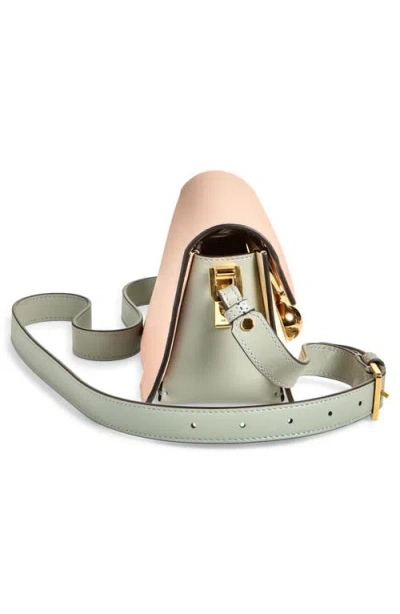 Marni Mini Trunkaroo Colorblock Leather Shoulder Bag In Neutral