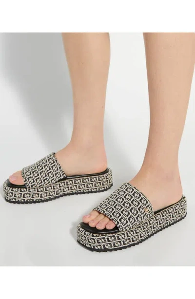 Dune London Lanie Platform Slide Sandal In Multi